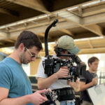 Alex Astrella with his film crew on set