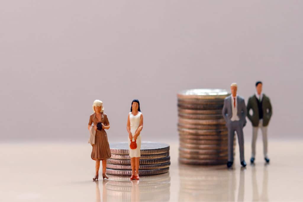 Men and women. The concept of the gender pay gap