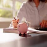 Financial Money Advice. Saving In 401K. Piggybank Deposit