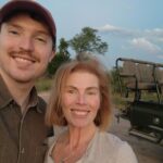 Jennifer McGuire and her son Ben on their first day at Sabi Sabi.