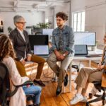 Group of people across different generations working together