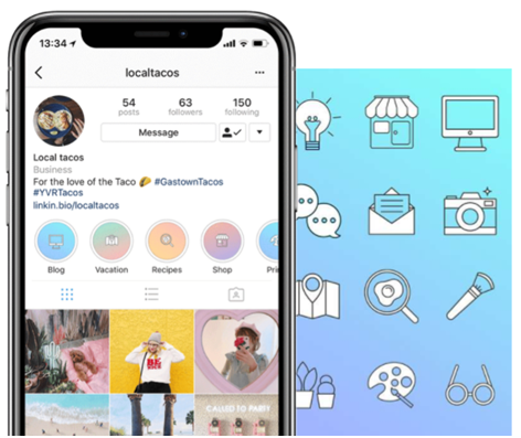 Social Media Icons - Keyhole - Hashtag Tracking - Instagram highlight cover set 4