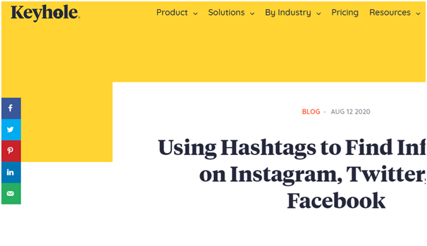 Social Media Icons - Keyhole - Hashtag Tracking