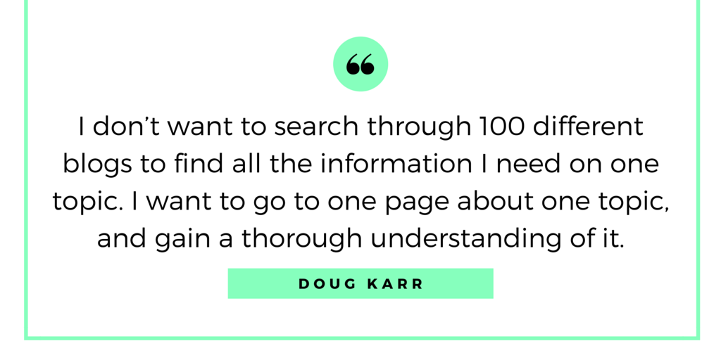 Doug Karr Quote - How to Grow and Run a Successful Company Blog