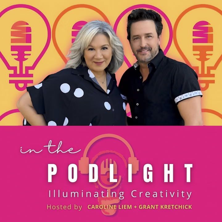 Cover of In the Podlight, a podcast that helps emerging entertainment entrepreneurs navigate the shifting world of arts and entertainment