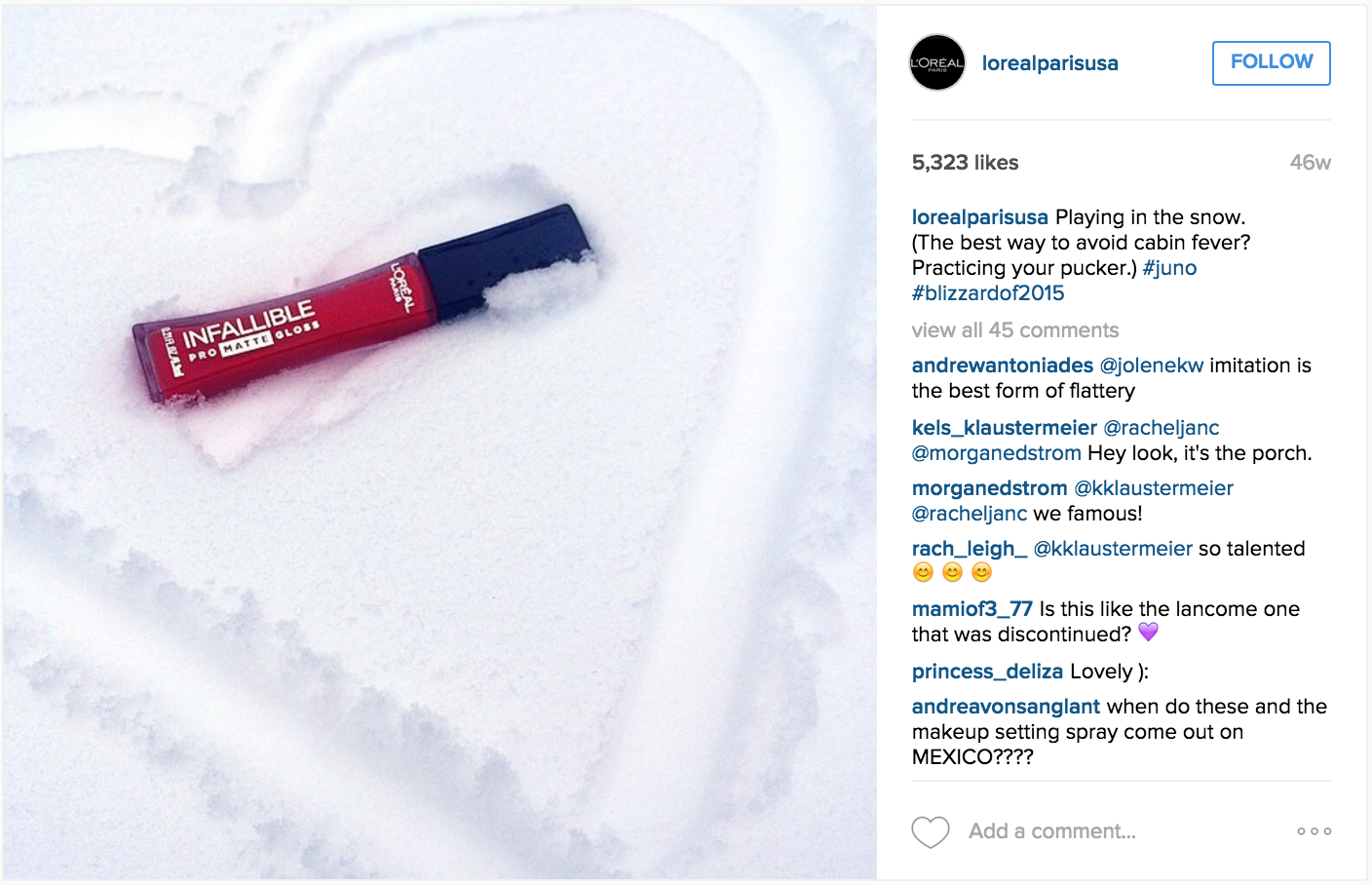 L'Oreal Paris - Instagram Campaign